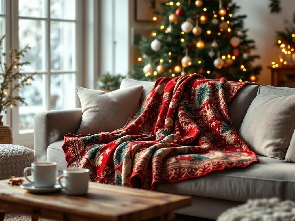 Christmas blanket product view
