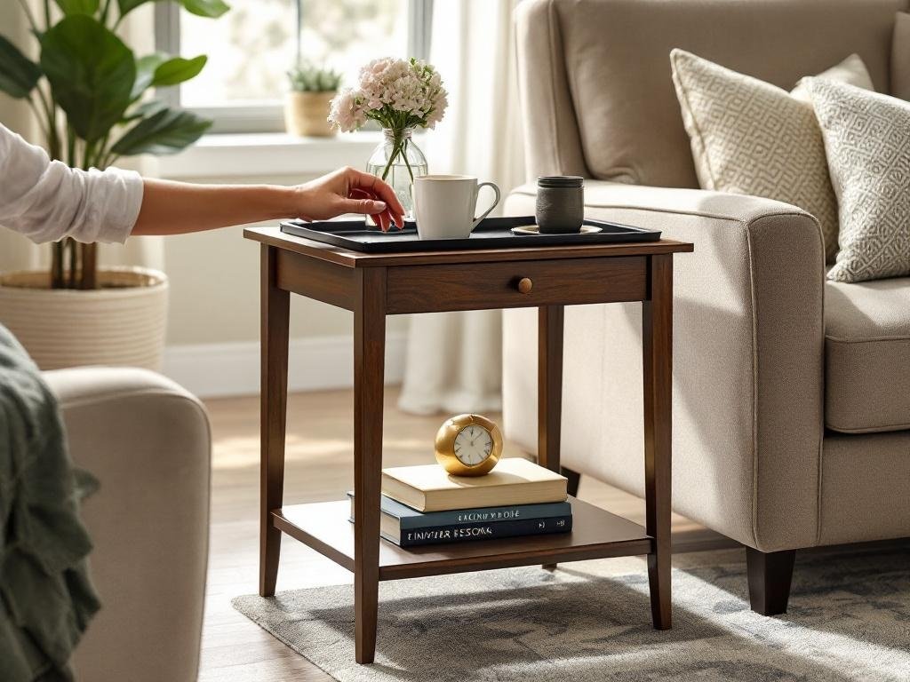 end table in action