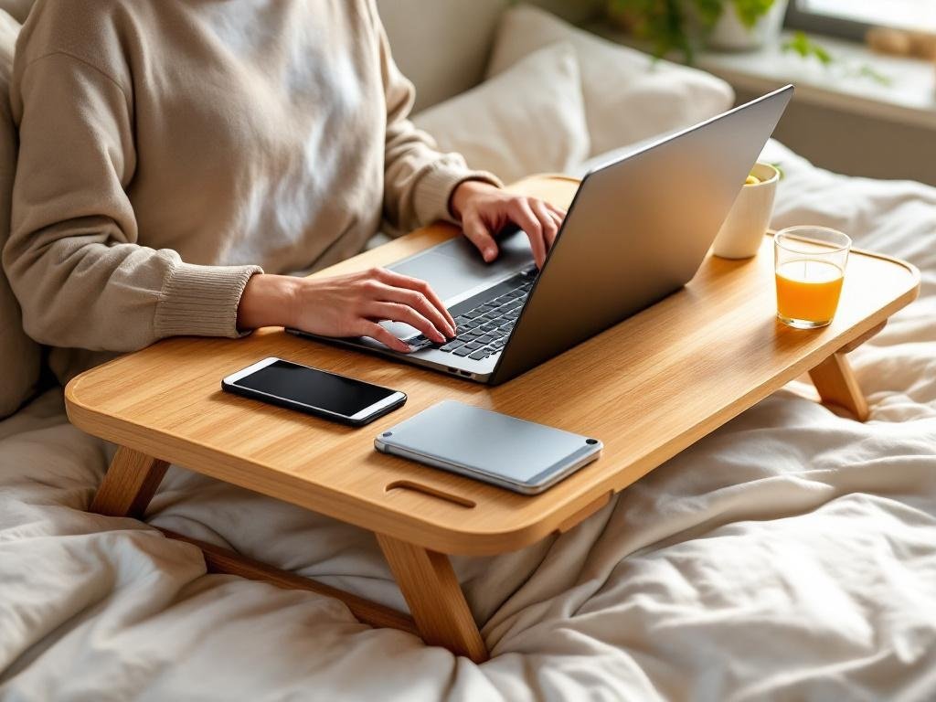 bamboo tray in action